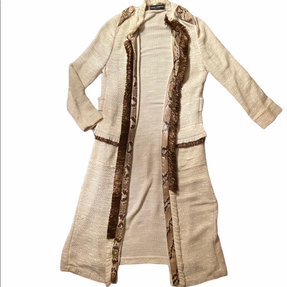 Dolce & Gabbana Snakeskin Coat